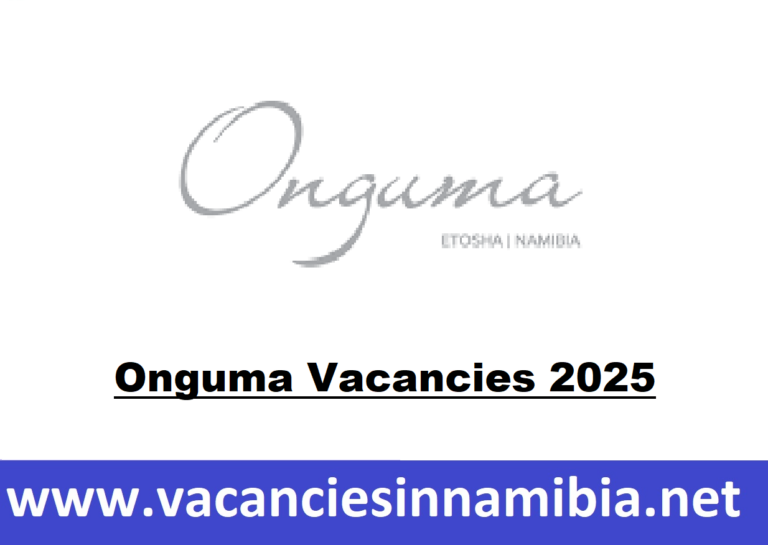 Onguma Vacancies 2025